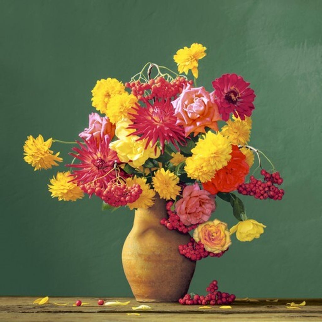 20 Servietten Autumn Life - Herbstliches Stillleben 33x33cm