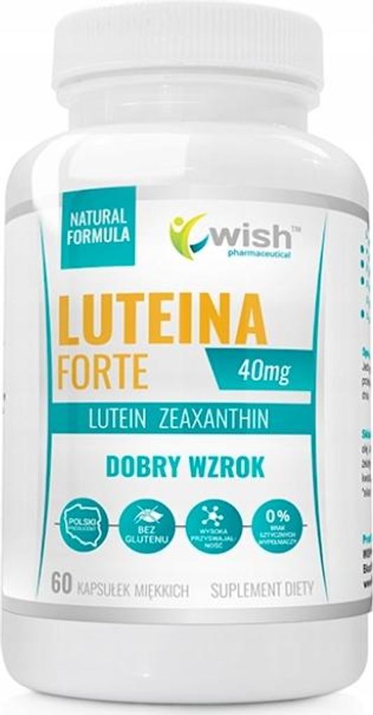 Wish LUTEIN FORTE 40 mg Augengesundheit 60 Kapseln.