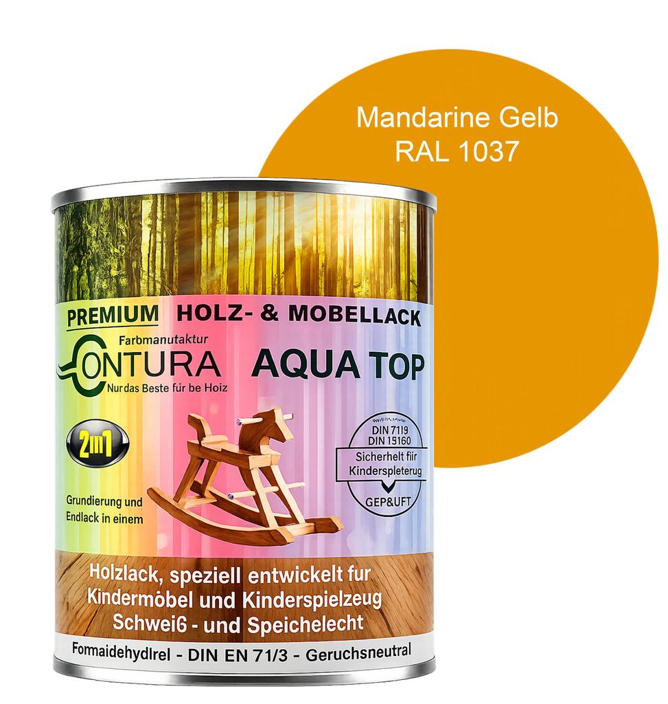 Contura 750ml. Möbellack Lack für Kinderspielzeug Buntlack Produktbild 