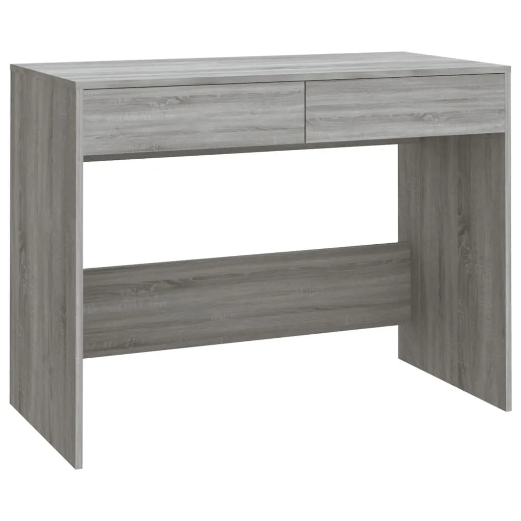 Scrivania Compatta Grigio Sonoma 101x50 cm | Design Scandinavo