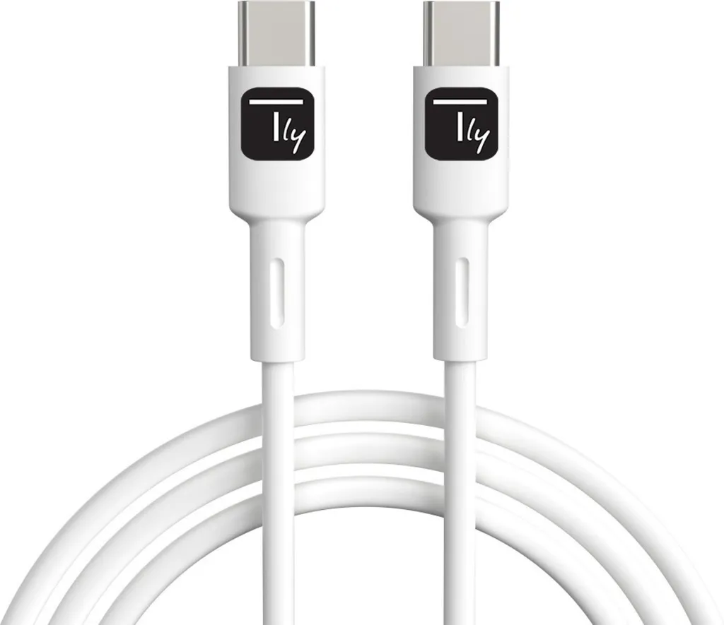 Techly Cavo Ricarica USB-C Bianco 1m 60W | Solido e Conveniente