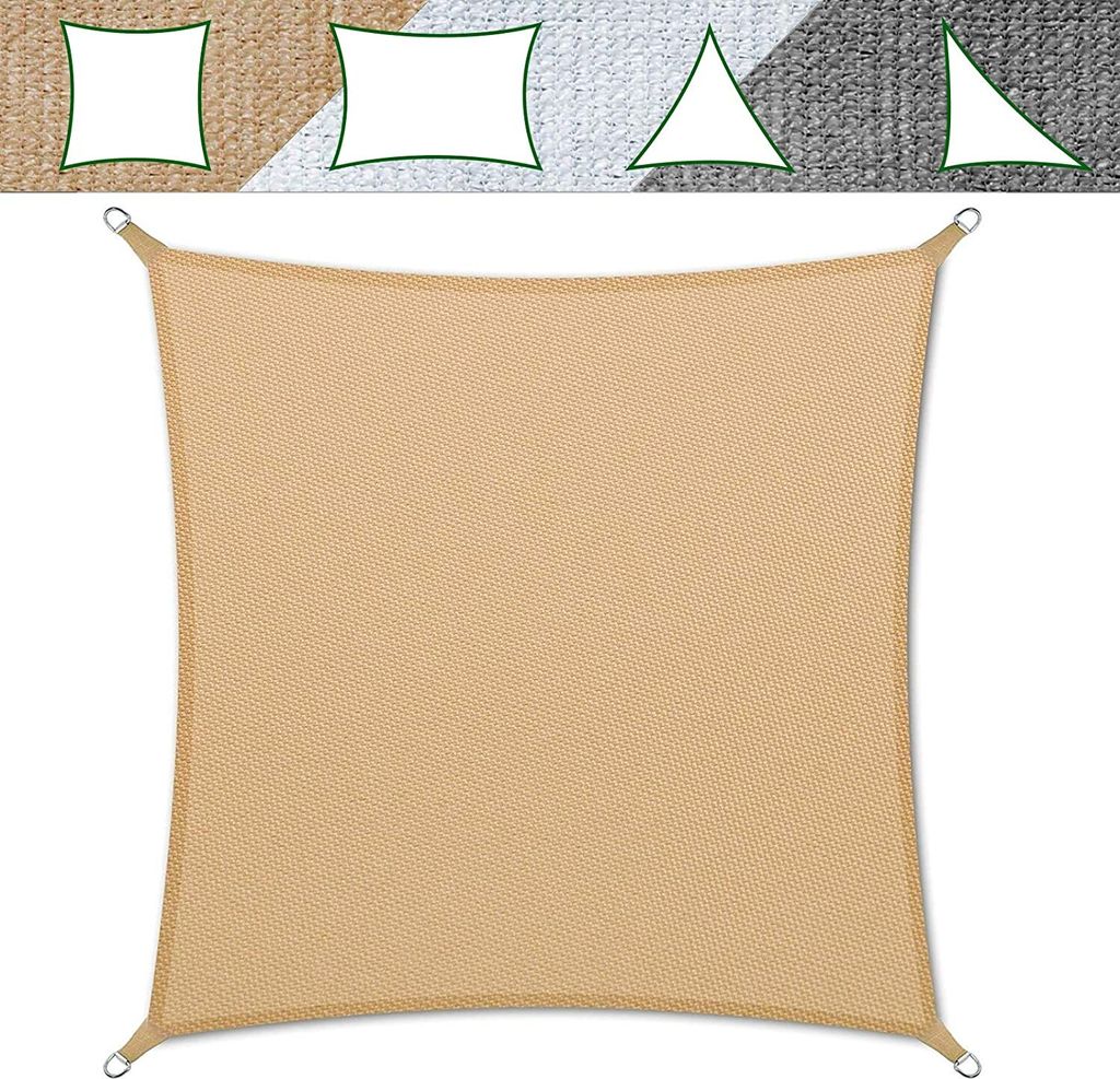 Tenda da sole "Quadra" | colore sabbia | 5x5 metri Immagine del prodotto 