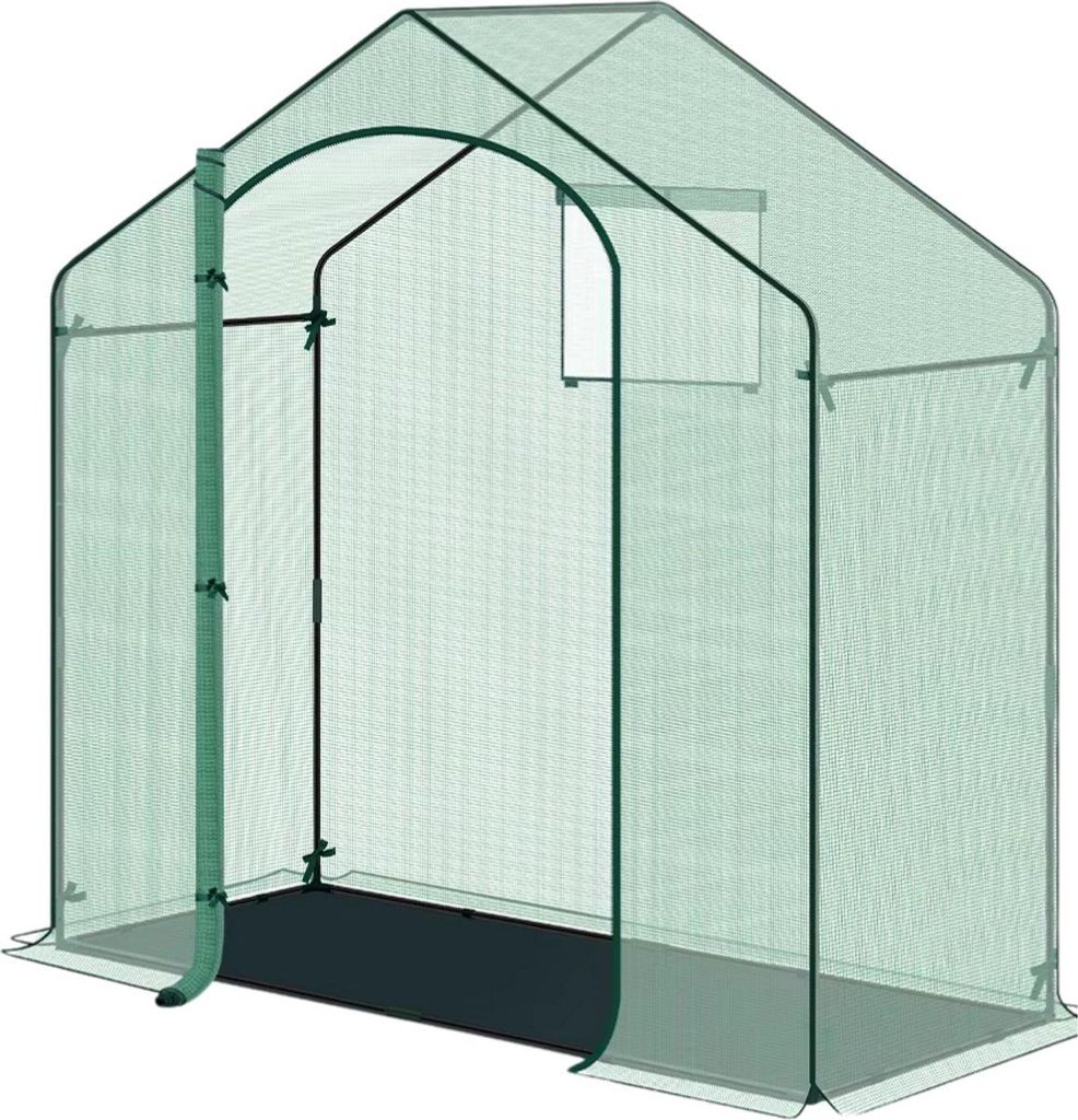 Foliengewächshaus Gartengewächshaus – Winterbeständig – PE-Folie 135 g/m² – Gewächshaus – Pflanzenhaus für Tomaten & Kletterpflanzen ...