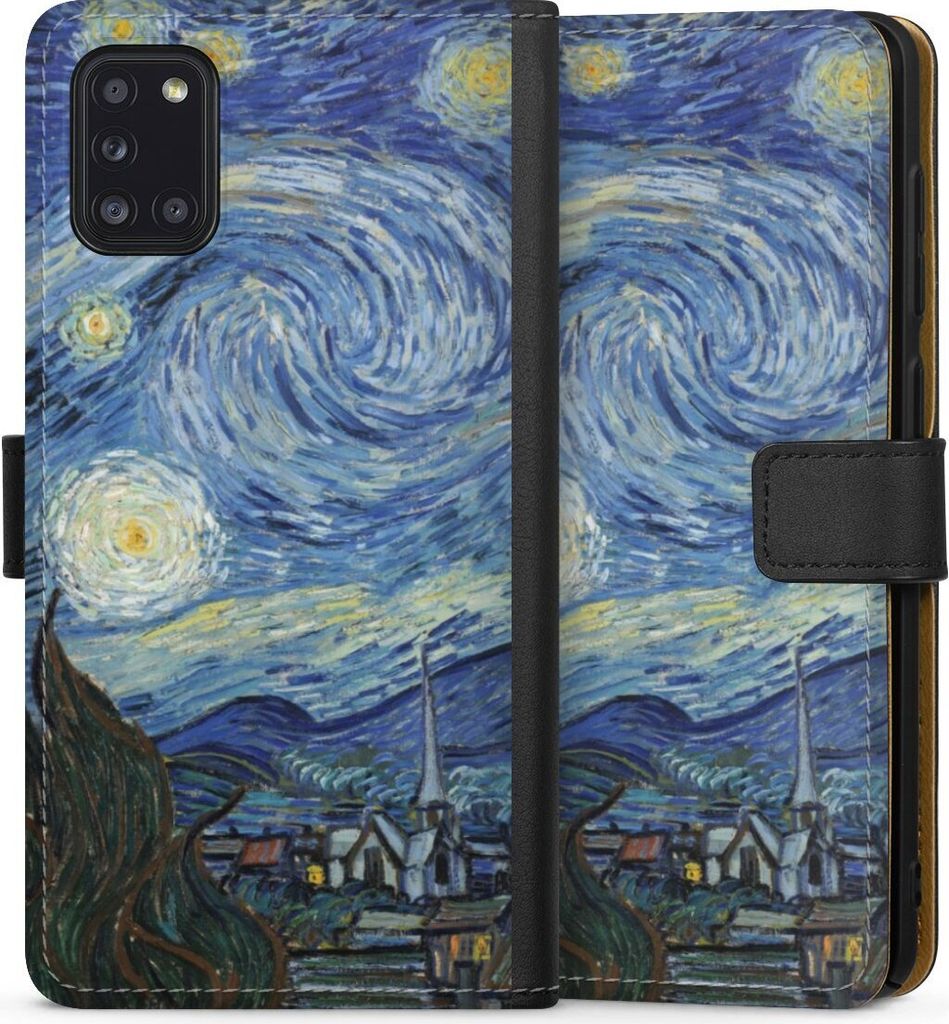 DeinDesign Klapphülle für Samsung Galaxy A31 Handytasche Lederhülle Tasche Kunst The Starry Night