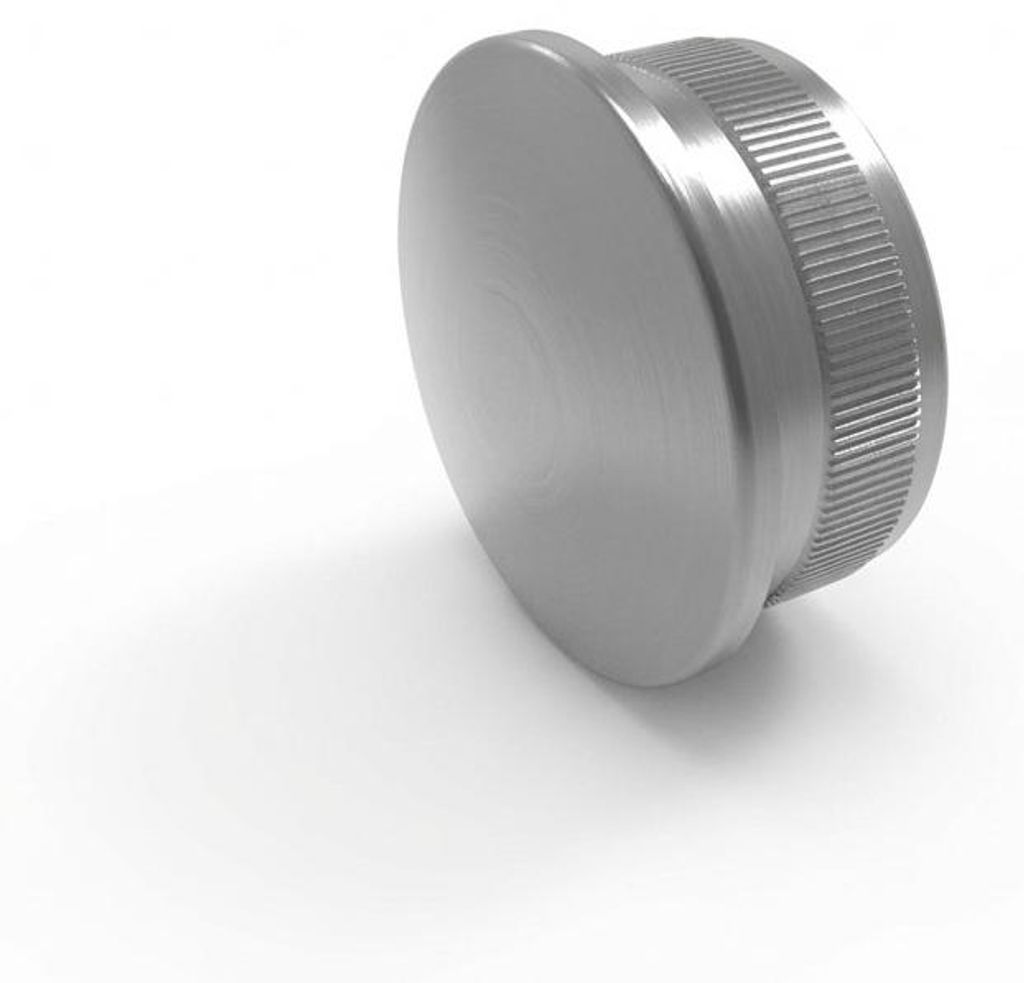 Innbee Endkappe Edelstahl V2A 42,4x2,0mm gewölbt Rohrstopfen Abschlussdeckel Handlauf Geländer Treppengeländer Balkongeländer Terrassengelände...