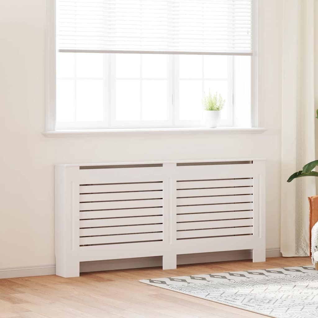 vidaXL Heizkörperabdeckung Weiß 172×19×81,5 cm MDF Produktbild 