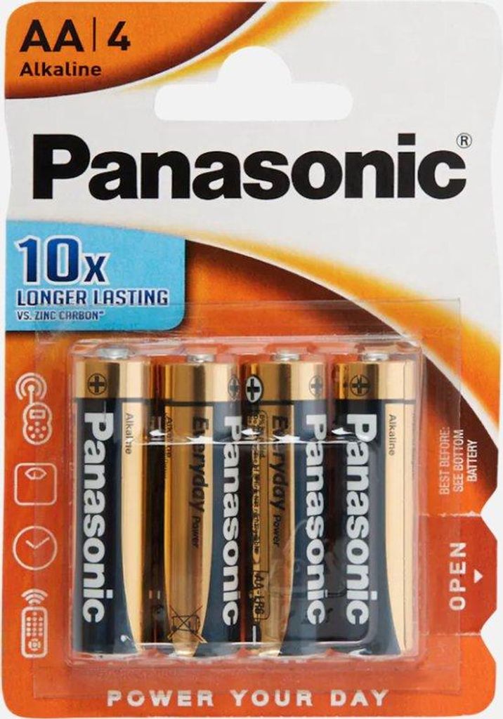 Panasonic AA Alkaline Batterien - 10x Längere Lebensdauer