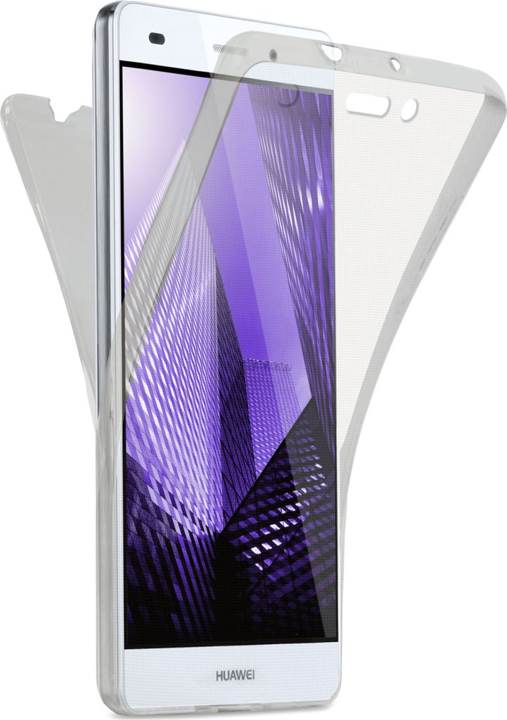 DOUBLE-Case für Huawei P8 Lite (2015), Farbe:Anthracite