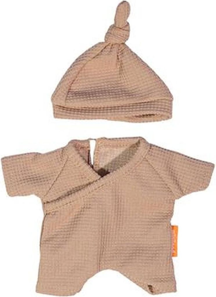 Miniland Puppen Pyjama mit Mütze - Puppenkleidung 21cm mehrfarbig