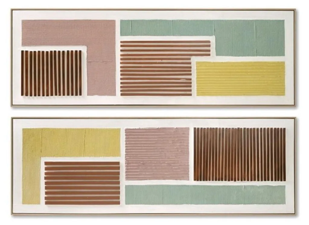Tableau Décoratif Home ESPRIT Panoramique 152 cm - Décoration Murale Chic