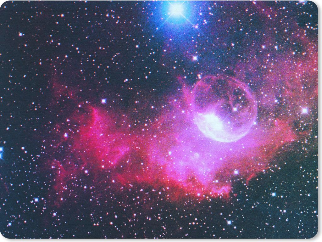 MuchoWow Mauspad Mousepad Universum - Planeten - Rosa - Jungen - Mädchen - Kinder 23x19 cm - Mousepads - Maus Mat - Pad - Mausunterlage - Schrei...