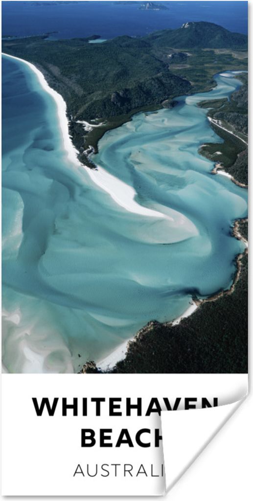 MuchoWow Poster Australien - Strand - Weiß 80x160 cm - Kinderzimmer