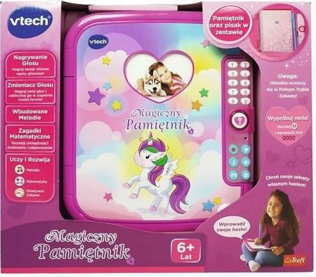 Mon Premier Agenda Électronique VTech 61243 pour Fille de 6 à 10 Ans
