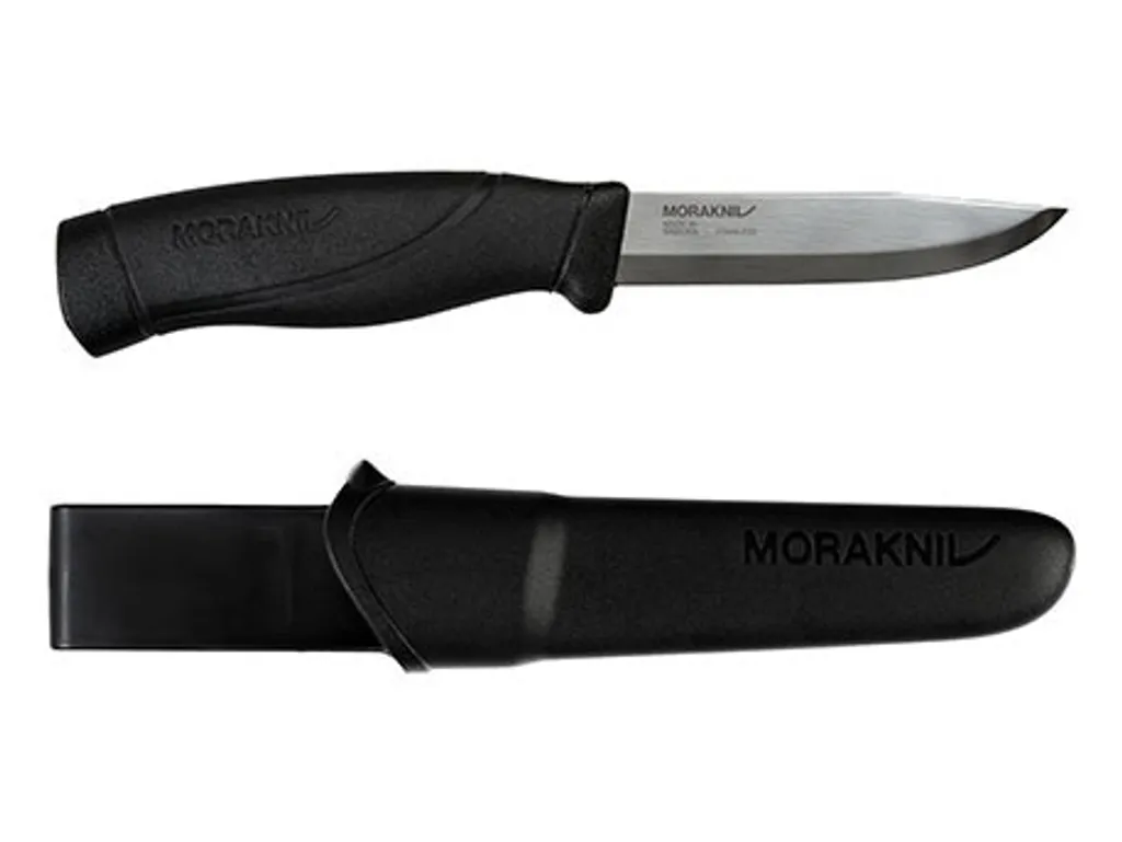 MoraKniv Companion Heavy Duty Schwarz à Lame Épaisse 3.2mm Haute Résistance