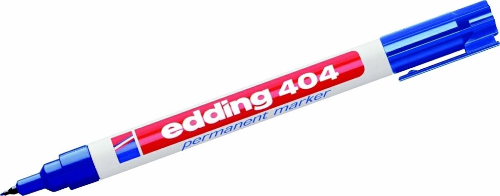Edding - Filzstift 404 rund 0,75mm blau | 10 Stück