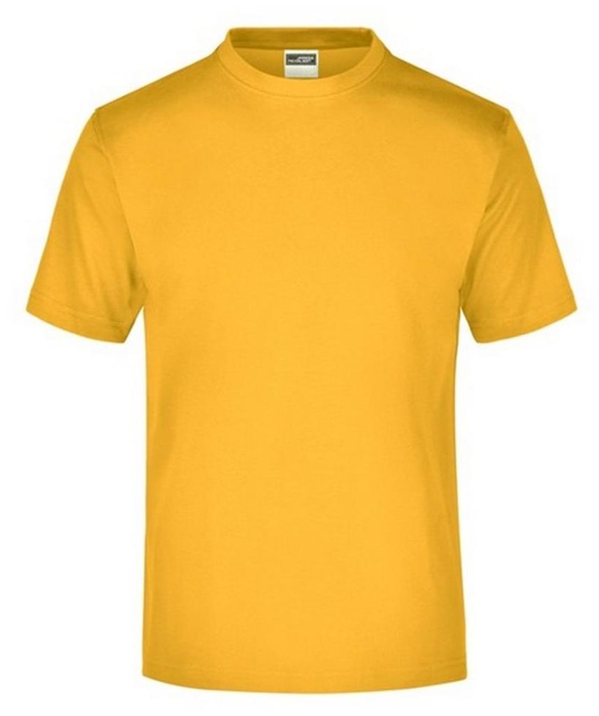 James and Nicholson - "Medium" T-Shirt Rundhalsausschnitt für Herren/Damen Uni LT2519 (S) (Goldgelb)