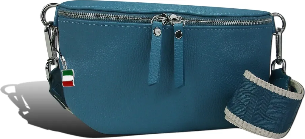 Petit sac bandoulière cuir bleu Florence idéal pour vos sorties