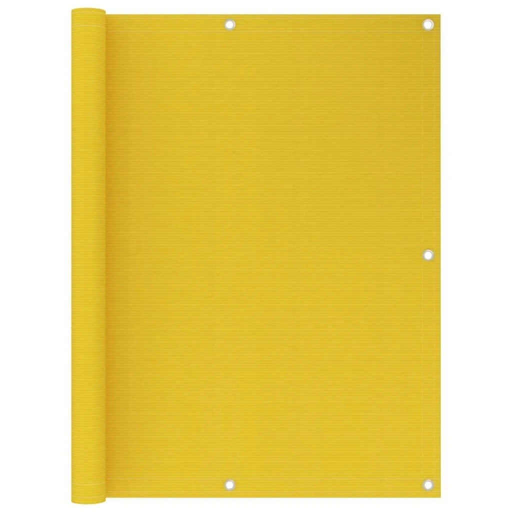 Telo Paravento Balcone Giallo vidaXL 1,2x6m | HDPE Resistente UV - 5