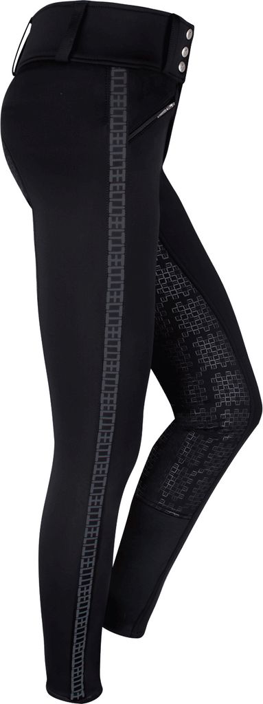 Waldhausen Midseason Reithose Elisa High Waist Herbst /Frühjahr Hochbundhose, Farbe:Schwarz, Größe:152