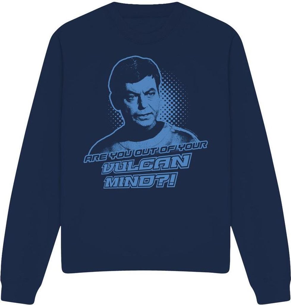 Star Trek - "Vulcan Mind" Sweatshirt für Herren/Damen Uni TV12207 (S) (Marineblau)