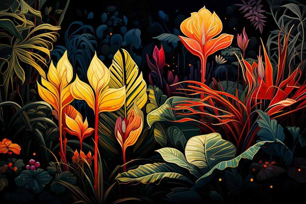 Plakat 30x20cm Tropische Symphonie