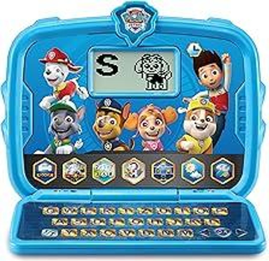 VTech PAW Patrol Lernlaptop – Lerncomputer mit den Originalstimmen der PAW Patrol und Spielen zum Lernen von Buchstaben, Zahlen, Logik u. v. m. -...