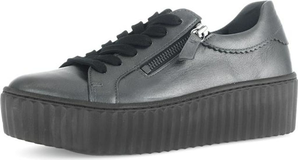 Gabor Plateau Schnürschuhe Damen 31383936393434 Silber 38 1/2 EU