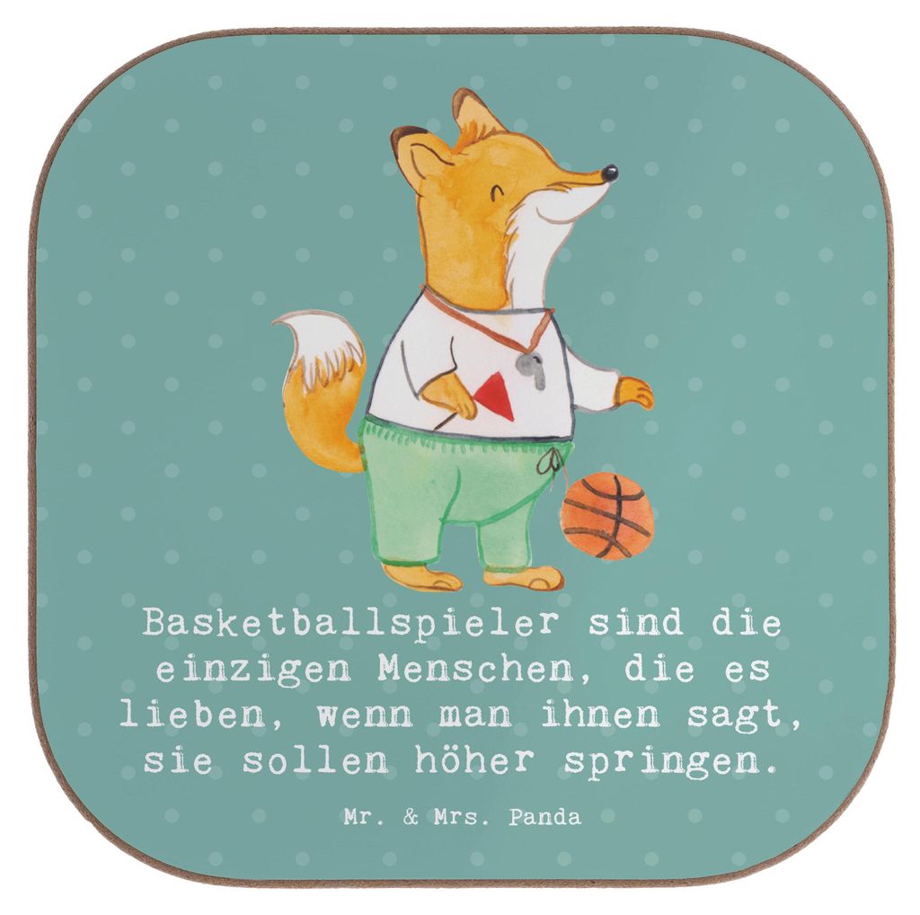 Mr. & Mrs. Panda Tassen Untersetzer Basketball Motivation - Produktbild 