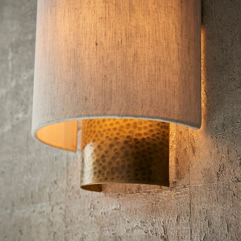 Applique INDARA marron en métal : solution éclairage mural gain de place - 3