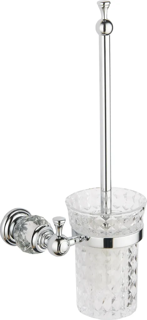 Brosse à toilettes Estela chromée 7011550-00 pour salle de bain