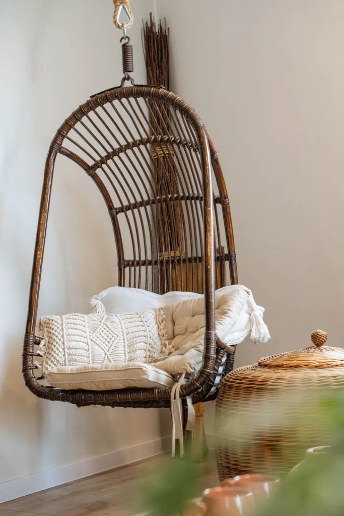 Coussin décoratif en coton doux beige 50x30 cm finition chic - 4