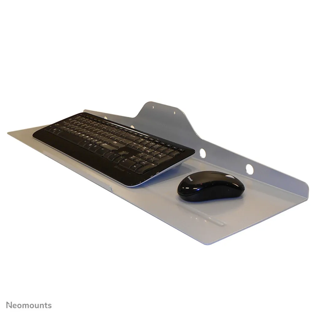 Gagner de l'Espace de Bureau : Support Clavier Neomounts Argent VESA
