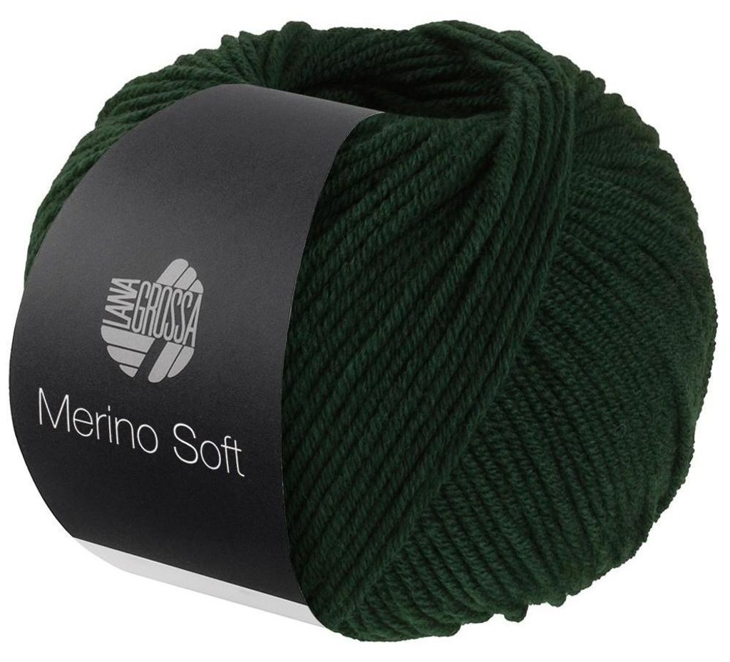 Lana Grossa - Merino Soft 0015 dunkelgrün Produktbild 