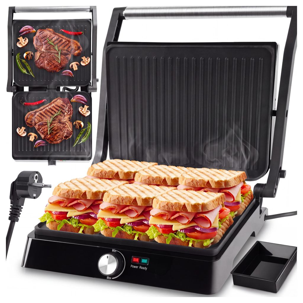 Elektrische grill, sandwichmaker, panini-apparaat MalTec Productafbeelding 