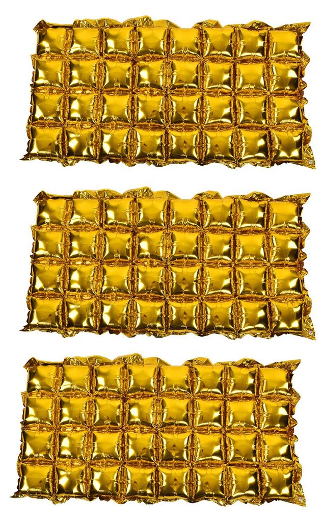 3er-Pack Aluminiumfolienballons, einfach zu verwenden, verschiedene Farben, Party-Hintergrund für Fotodekoration, Gold