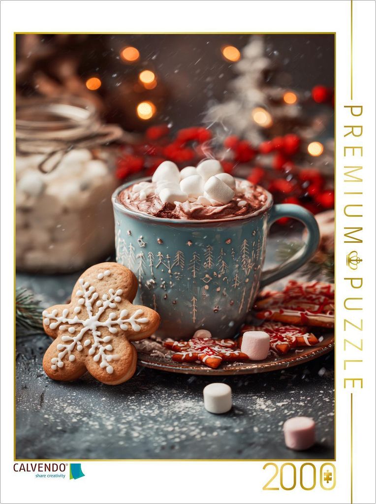CALVENDO Puzzle Weihnachtsplätzchen, süß, festlich & duftend | 2000 Teile Lege-Größe 90x67cm Foto-Puzzle für glückliche Stunden