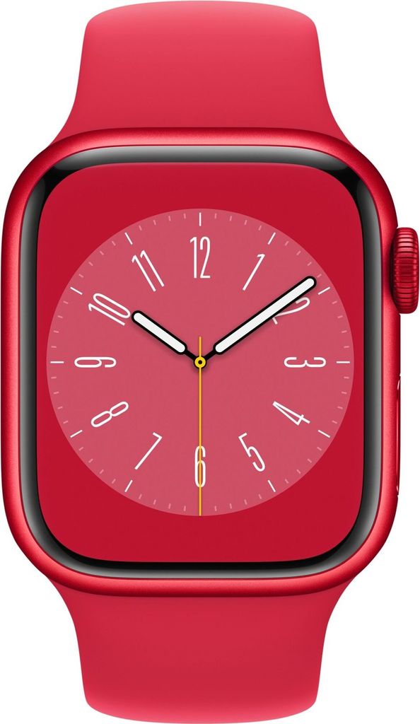 Apple Watch Series 8 41mm (A2770) Red Alu Sport Band Red Produktbild