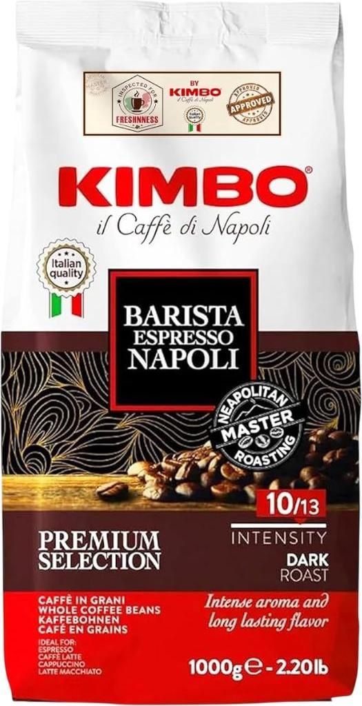 Kimbo Espresso Napoli, 1 kg, Espresso, Tmavo pražená, Obrázok produktu 