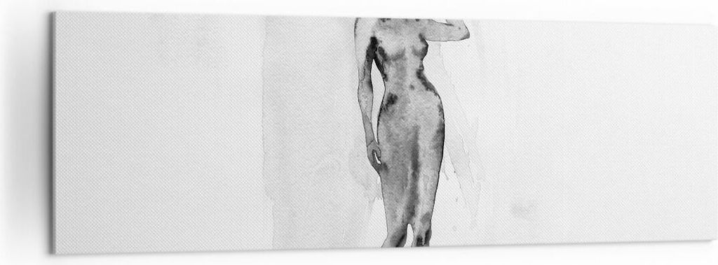 Bild auf Leinwand - Leinwandbild - Einteilig - Nacktheit Frau Körper - 160x50cm - Wand Bild - Wanddeko - Wandbilder - Leinwanddruck - Bilder - Wan...