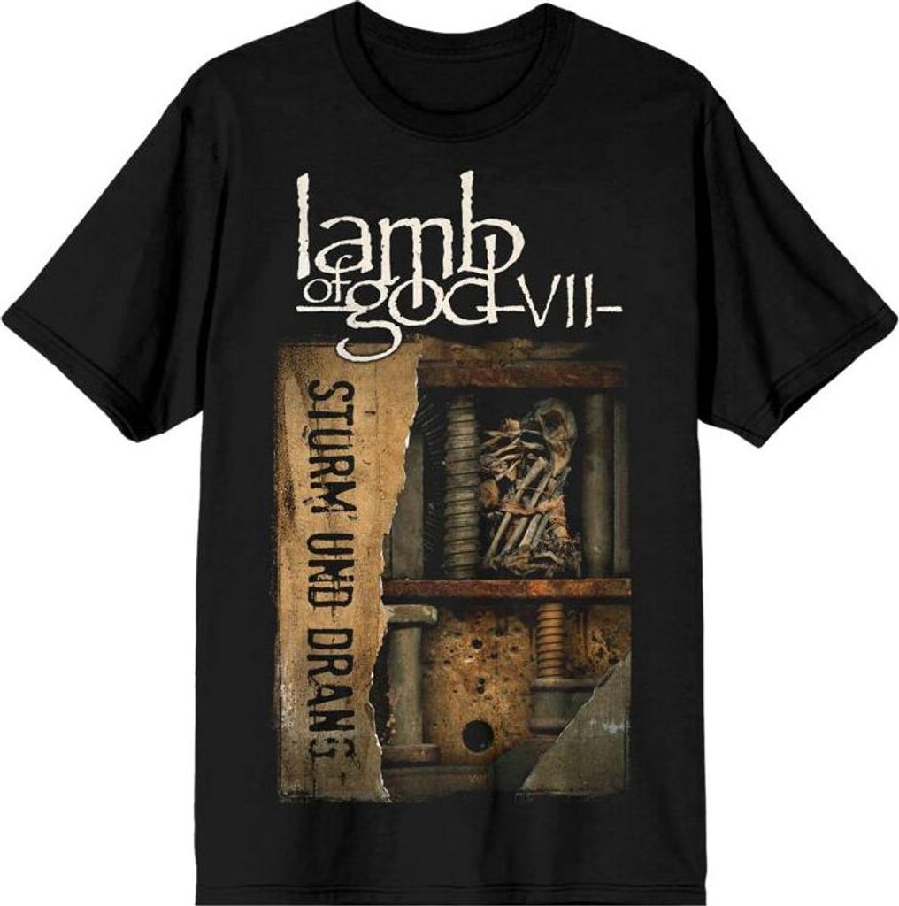 Lamb Of God T-Shirt Herren Sturm Und Drang Cover schwarz XXL