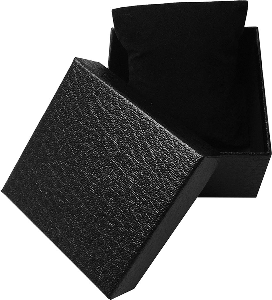 Kunstleder Schmuck Armbanduhren Halter Display Aufbewahrungsbox Organizer Fall Geschenk-Schwarz
