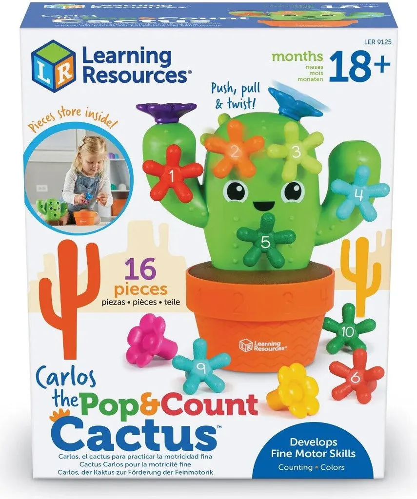 Apprendre à compter : Jeu d'association de chiffres Cactus Carlos