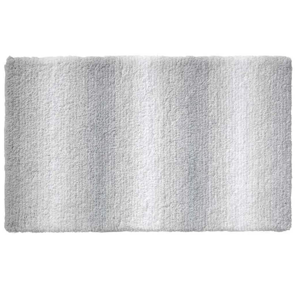 Tappeto Bagno Kela Ombre 80x50 cm Grigio Roccia - Comfort Antiscivolo