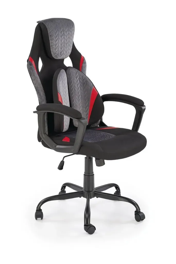 Fauteuil de travail JENSEN pour télétravail bois de frêne et orange