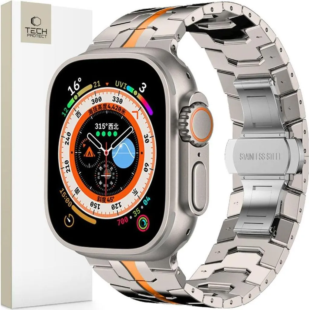 Tech-Protect Cinturino Titanio Apple Watch - Eleganza per Professionisti