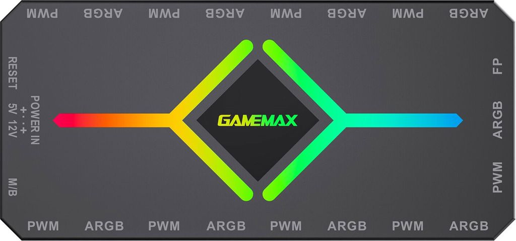 GameMax V4.0 ARGB PWM HUB BK Immagine del prodotto 
