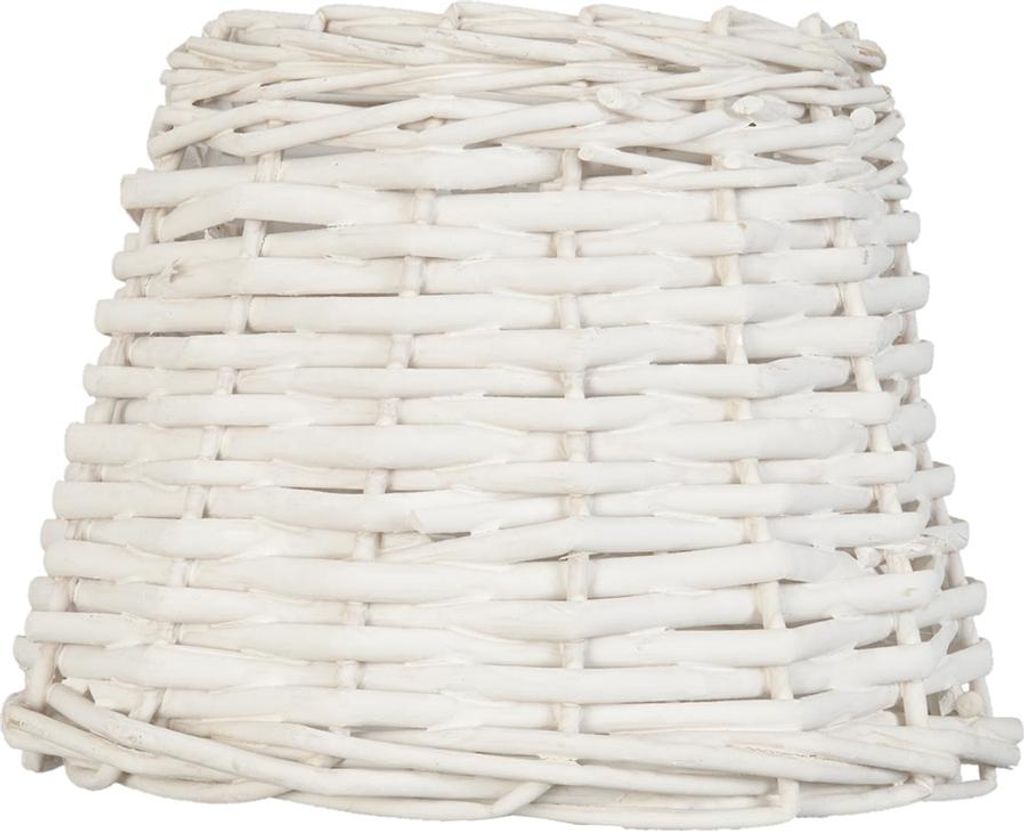 Clayre & Eef Abat-jour Ø 20x15 cm Blanc Rotin Image du produit 
