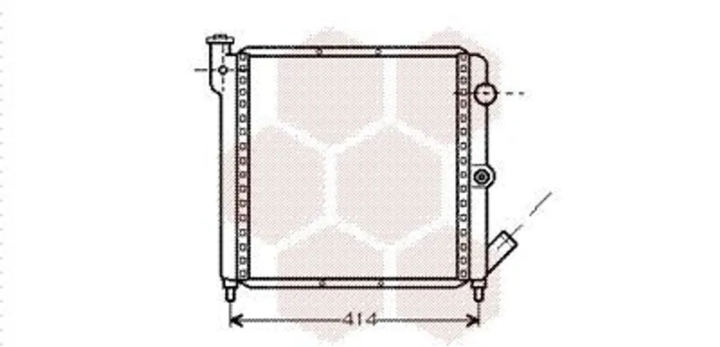 Radiateur Eau Moteur en Aluminium pour Renault Super 5 et Rapid F40