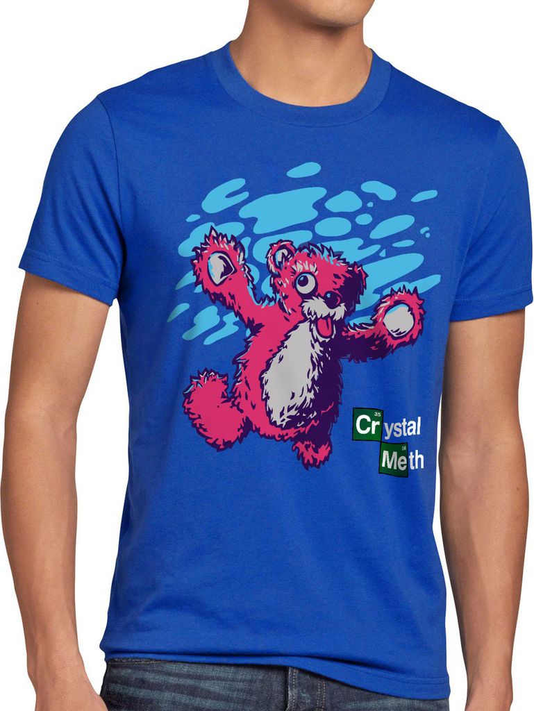 style3 Meth Bär T-Shirt Herren nevermind white crystal breaking walter tv serie
