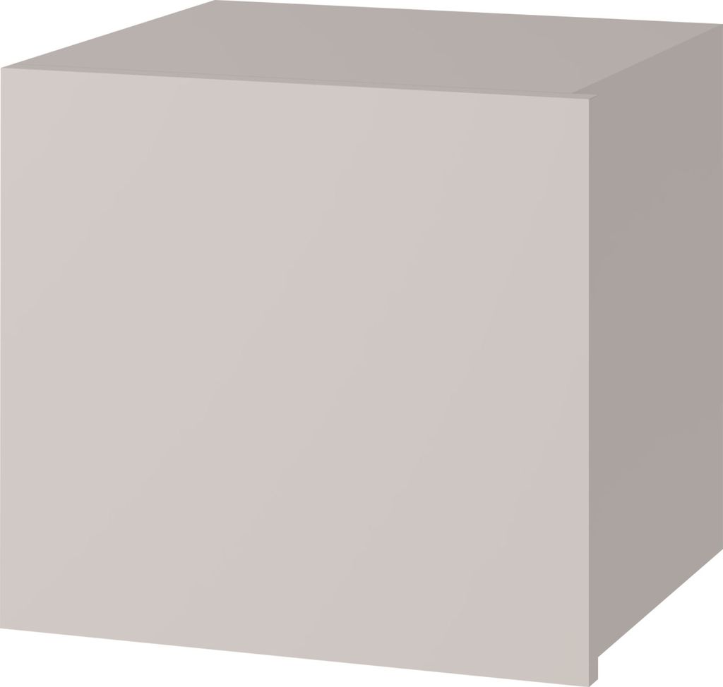 MIRJAN24 Wandregal Calabrini 7, Stilvoll Wohnzimmer, Wandregal mit eins Drehtüren (Farbe: Cashmere)